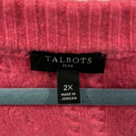 Beautiful Talbots pink cardigan. - Picture 2 of 5